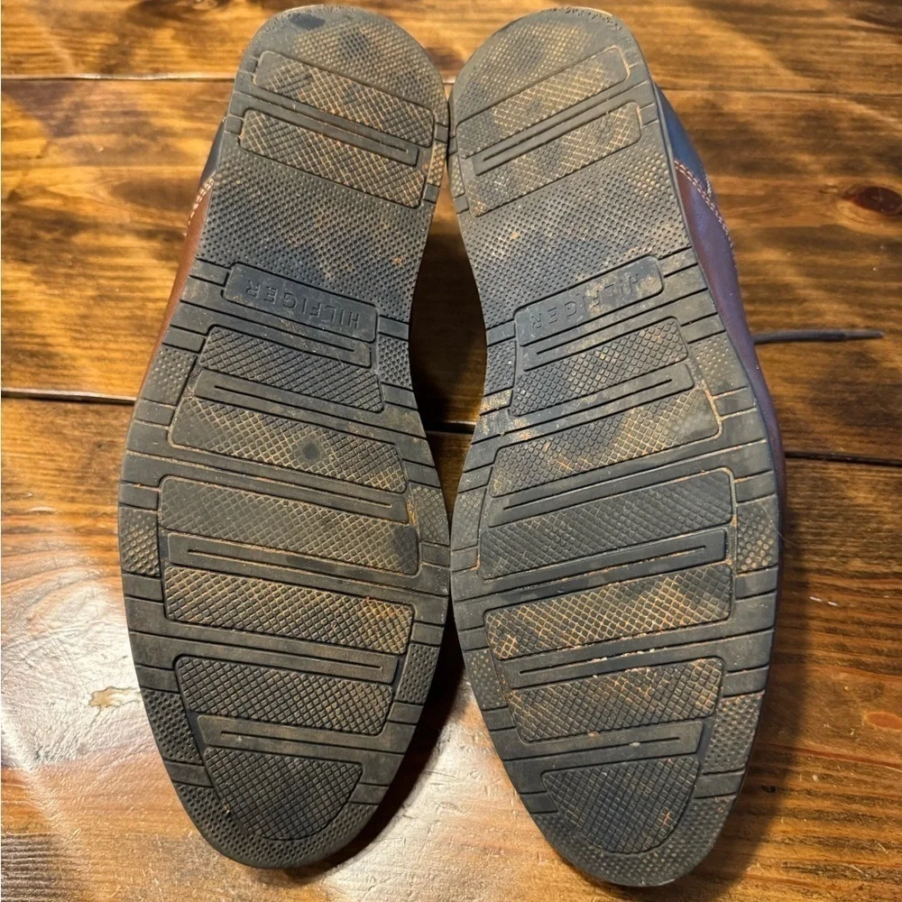 💥💥 Tommy Hilfiger Plain Chukka Boots Brown Navy Mens US size 10.5